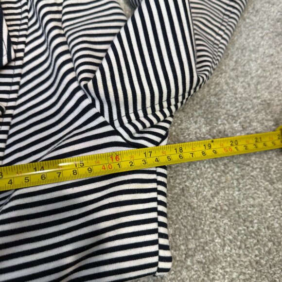 CAbi Life Jacket Blazer Nautical Navy & White Stripe Sz S - Picture 2 of 8